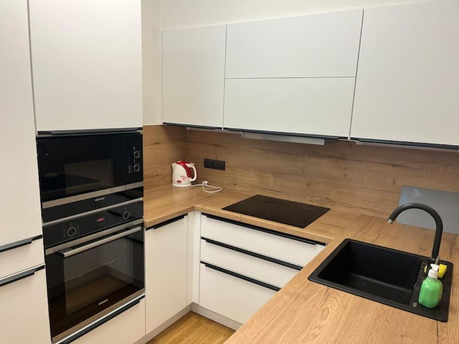 Apartman Holesovice,Balkon,Garaz Prag Exterior foto